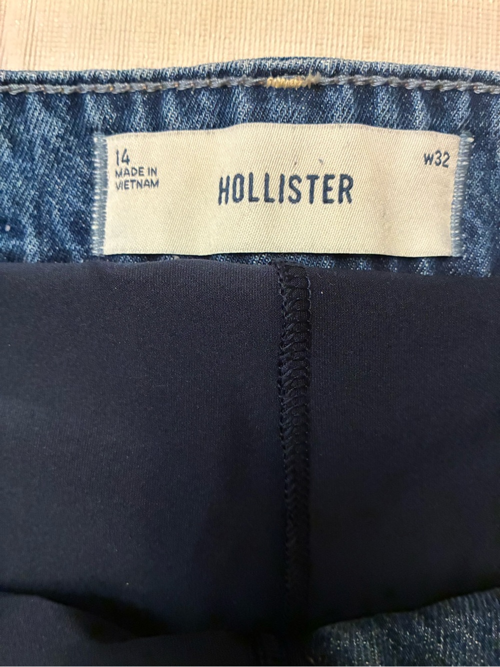Hollister Mid-Blue Denim Mini Skirt with Dual Button Waist - Picture 5 of 10